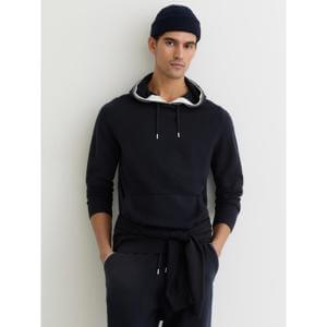 REISS Falmer Merino Wool Tipped Hoodie